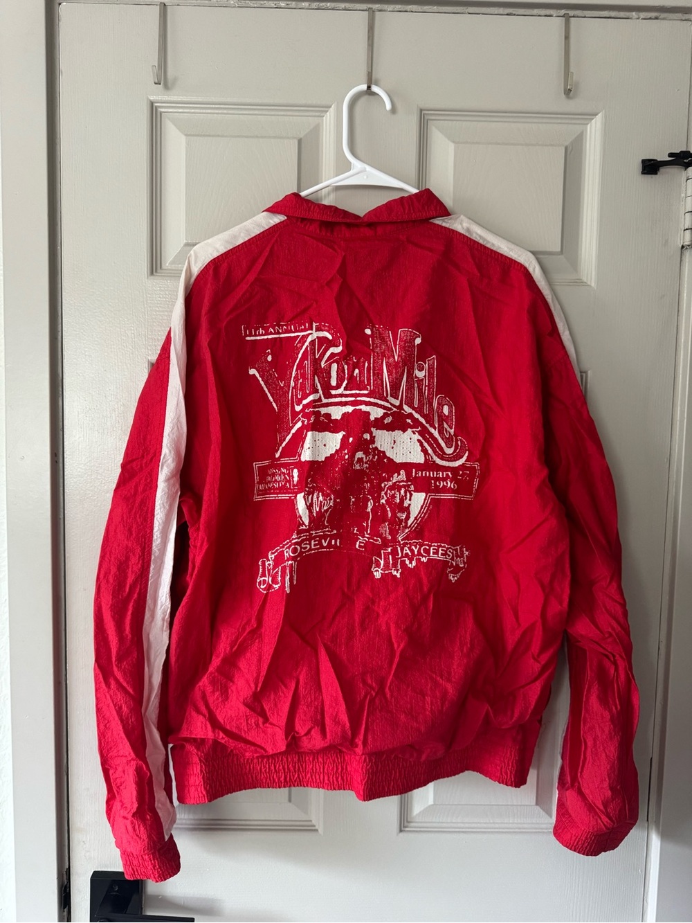 Red & White Men’s Vintage-Style Jacket